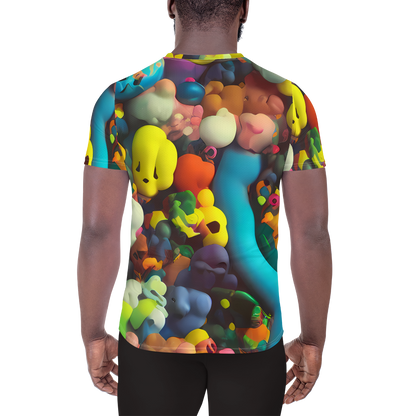 Men's Athletic T-Shirt - Bubble Pop Art