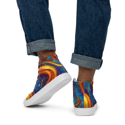 Men's High Top Canvas Shoes - Perez Whirl