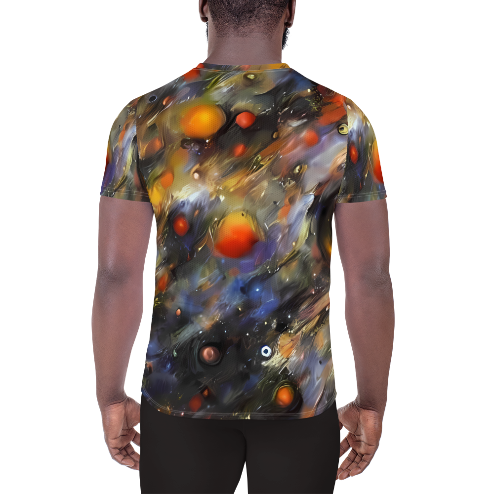 Men's Athletic T-Shirt - Brushstroke Blaze