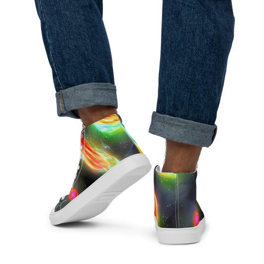 Men's High Top Canvas Shoes - Sherwood Swirl