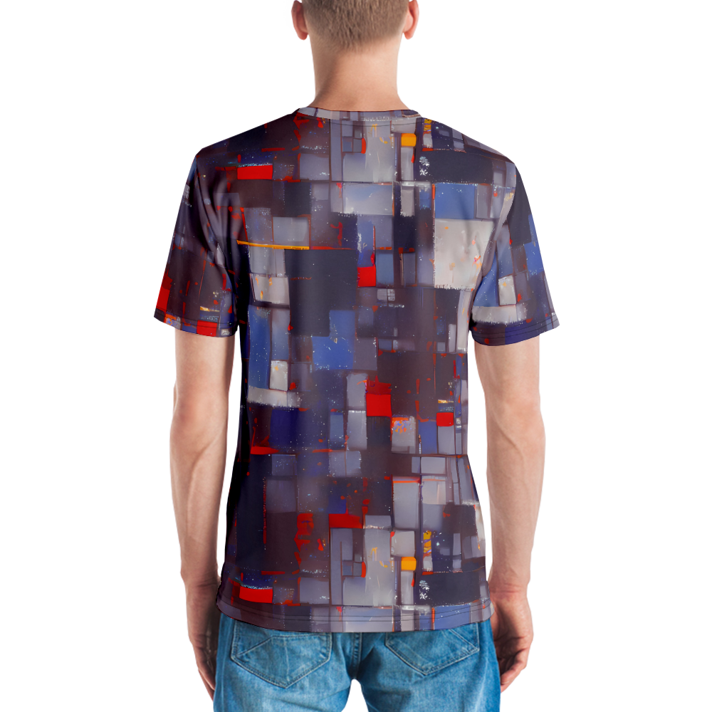 Men's Crew Neck T-Shirt - Cubist Rhythm