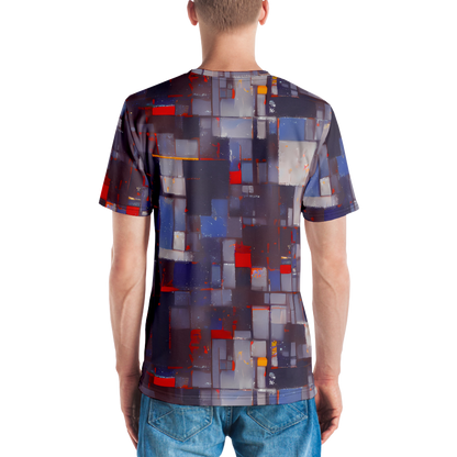 Men's Crew Neck T-Shirt - Cubist Rhythm