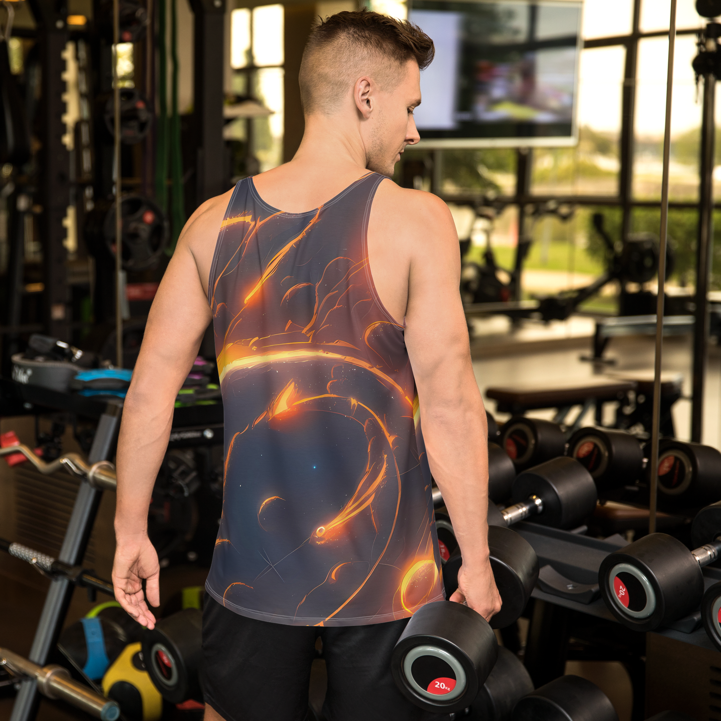 Men's Tank Top - Inferno Spirals