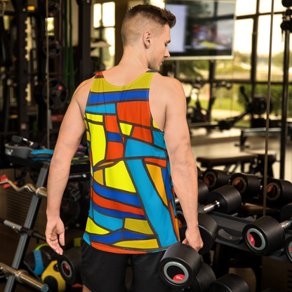 Men's Tank Top - Mondrian Mesh