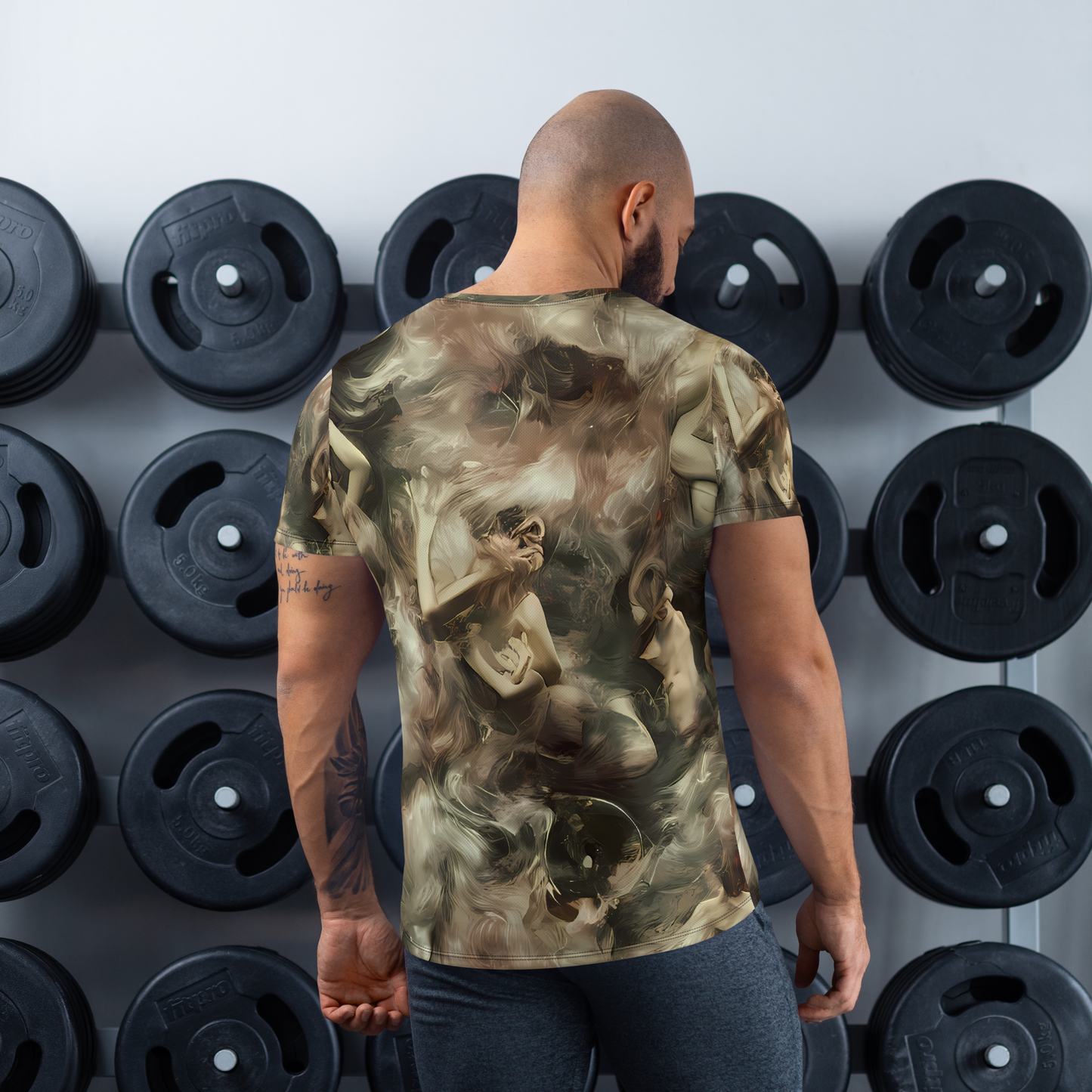 Men's Athletic T-Shirt - Ceramic Swirl