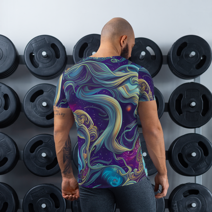 Men's Athletic T-Shirt - Stellar Waves