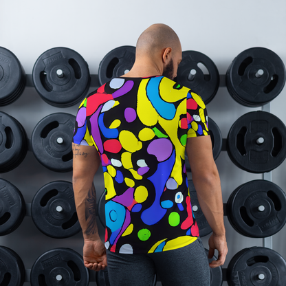 Men's Athletic T-Shirt - Miró's Mosaic