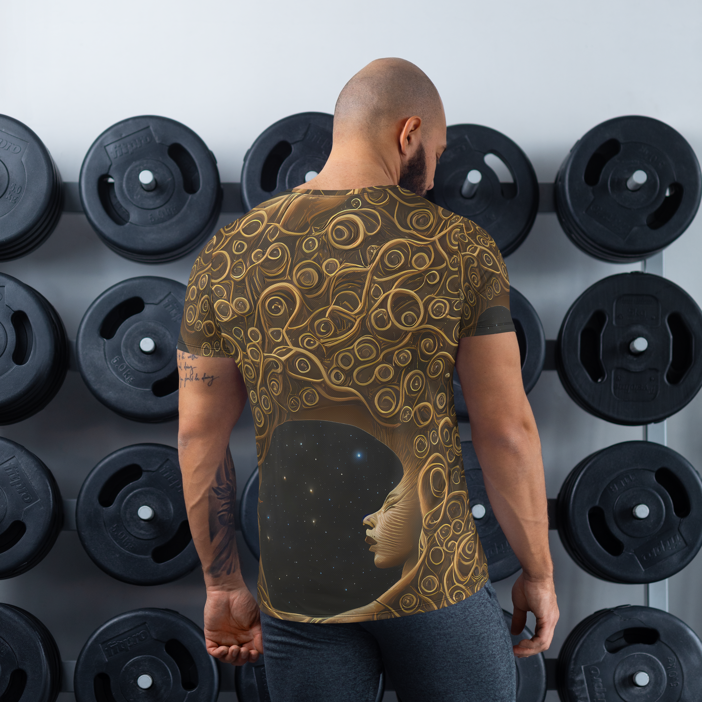 Men's Athletic T-Shirt - Ethereal Coils