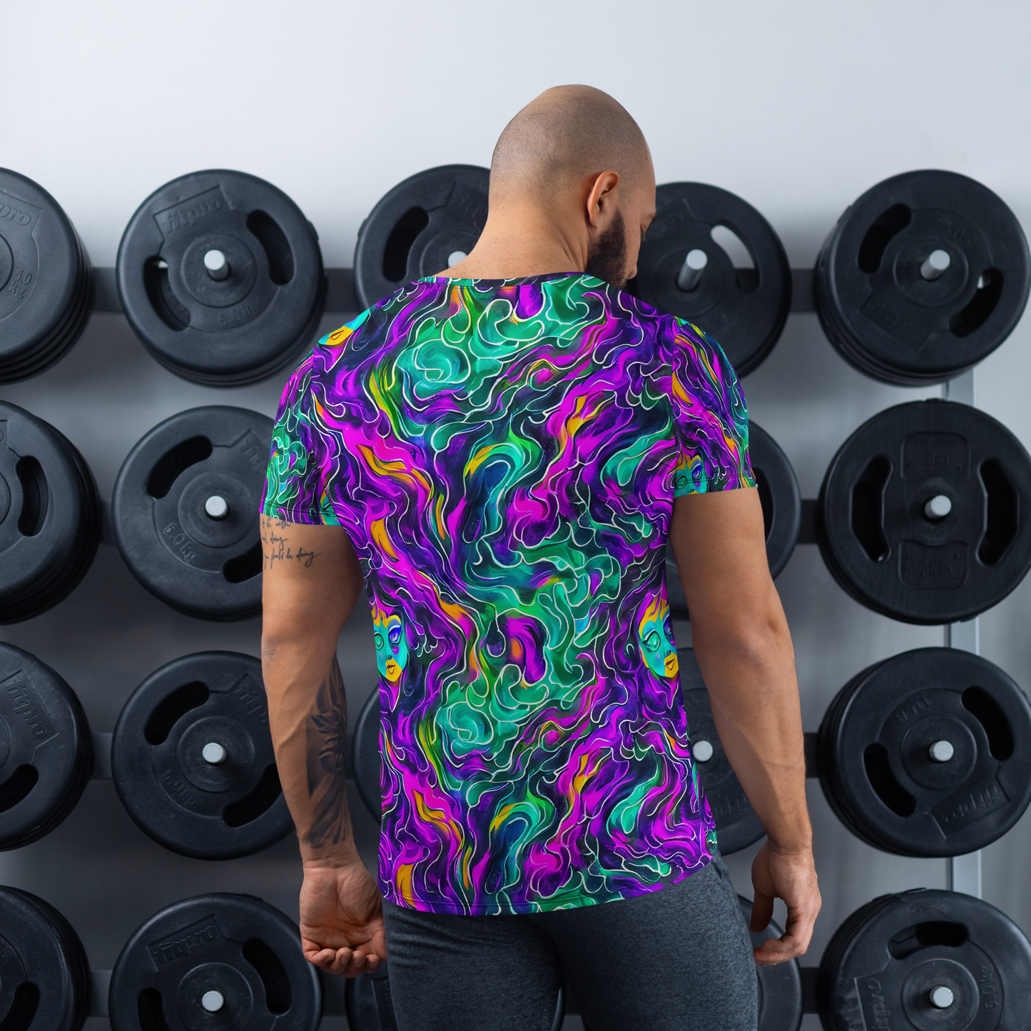 Men's Athletic T-Shirt - Vortex Dream