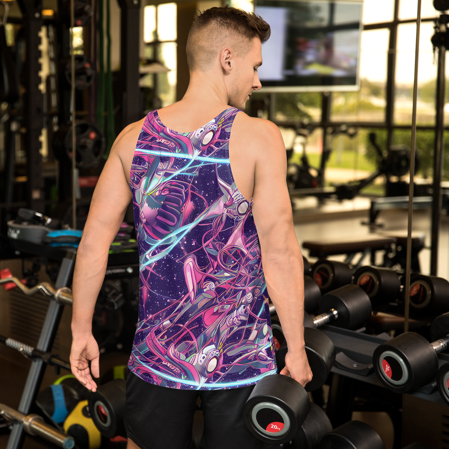 Men's Tank Top - Neo-Tokyo Twirl