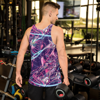 Men's Tank Top - Neo-Tokyo Twirl