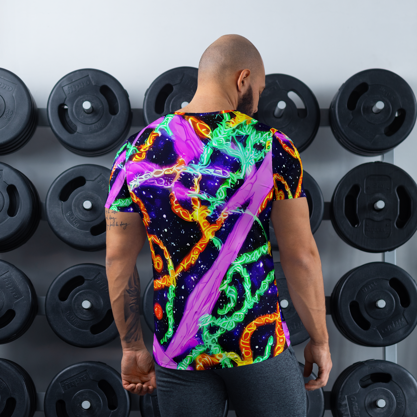 Men's Athletic T-Shirt - Enckell's Nebula