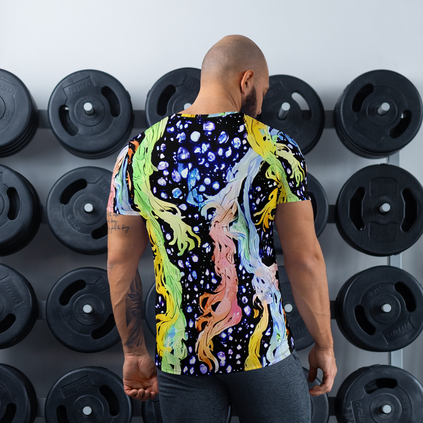 Men's Athletic T-Shirt - Celestial Serenade