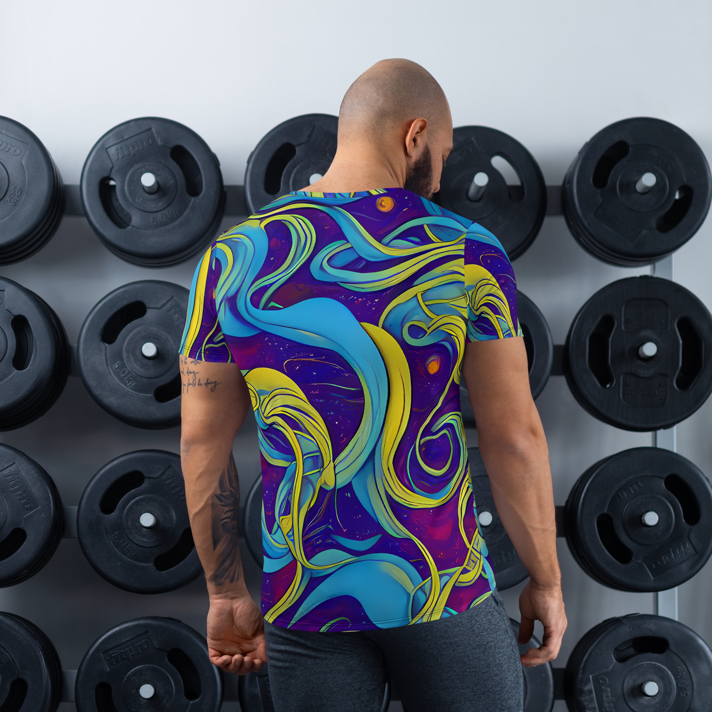 Men's Athletic T-Shirt - Stellar Swirls