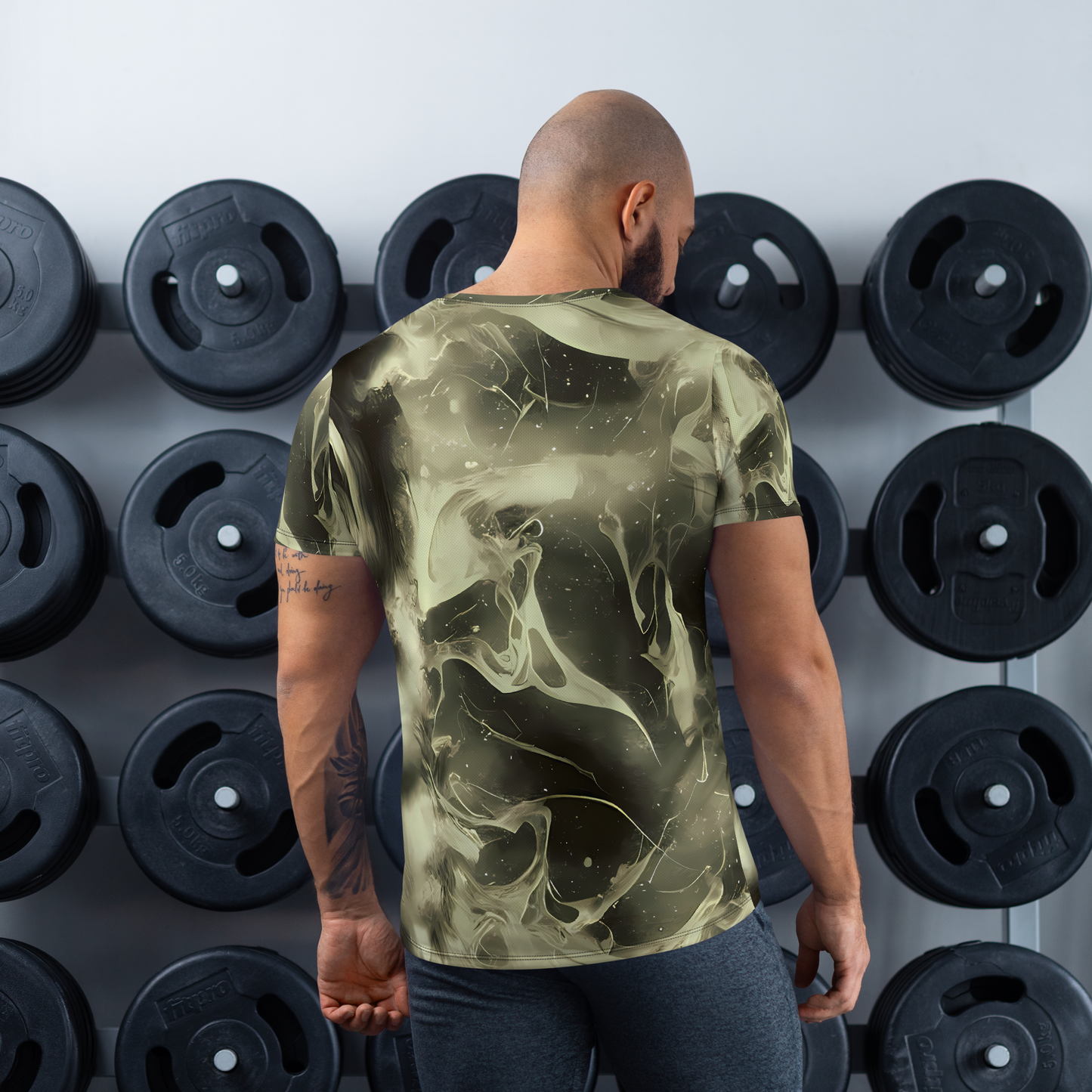 Men's Athletic T-Shirt - Biomech Whirl