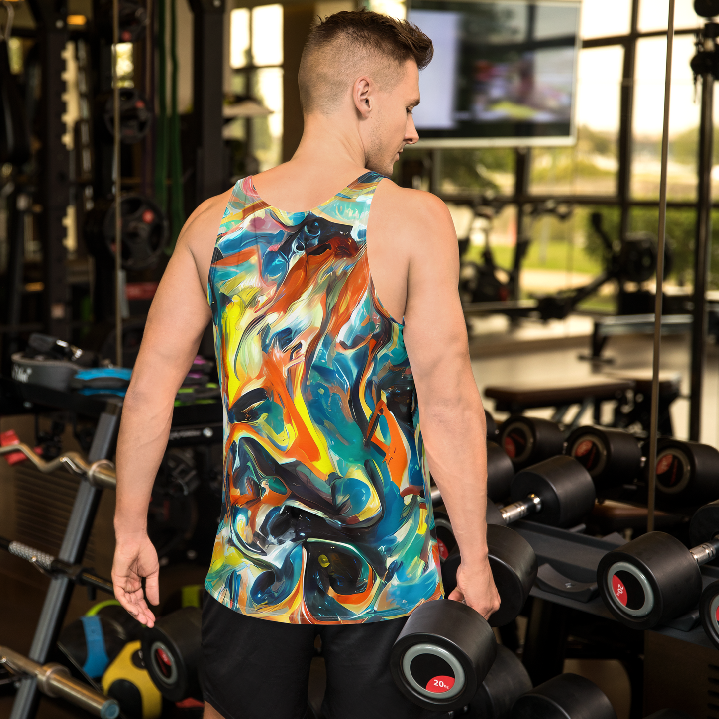 Men's Tank Top - Chromatic Vortex