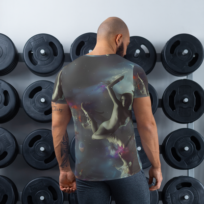 Men's Athletic T-Shirt - Cosmic Dancer