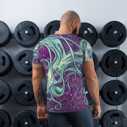 Men's Athletic T-Shirt - Temple Swirls