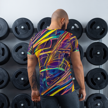 Men's Athletic T-Shirt - Vector Rhapsody