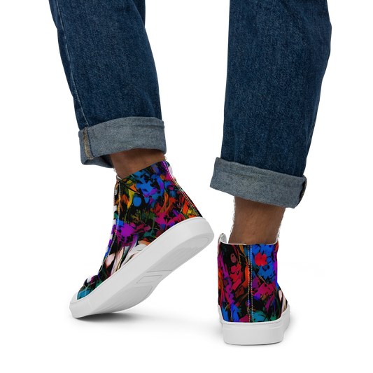 Men's High Top Canvas Shoes - Sultry Smoke