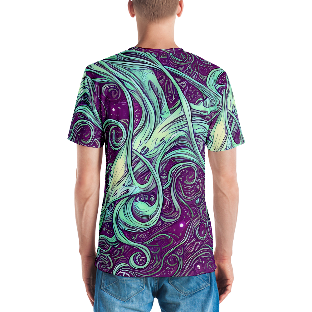 Men's Crew Neck T-Shirt - Temple Swirls