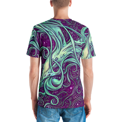 Men's Crew Neck T-Shirt - Temple Swirls