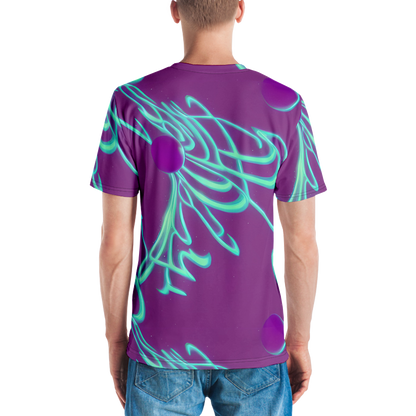 Men's Crew Neck T-Shirt - Neon Drift