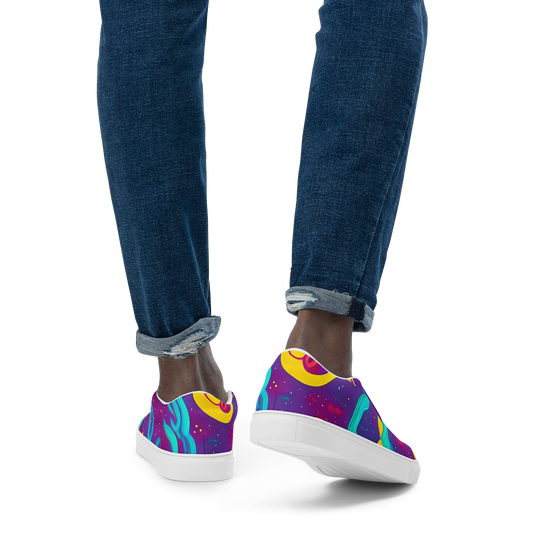 Men's Slip-On Canvas Shoes - Cosmic Current