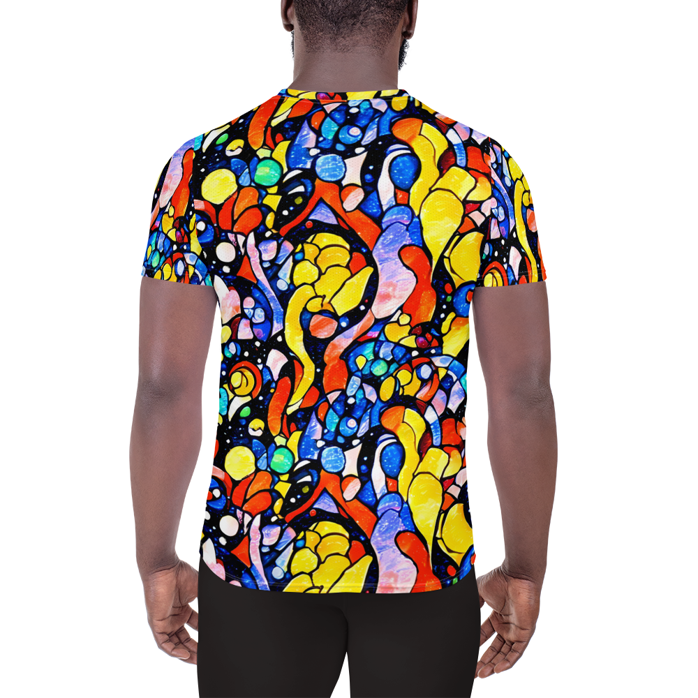 Men's Athletic T-Shirt - Supernova Symphony