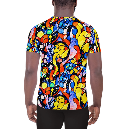 Men's Athletic T-Shirt - Supernova Symphony