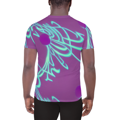 Men's Athletic T-Shirt - Neon Drift