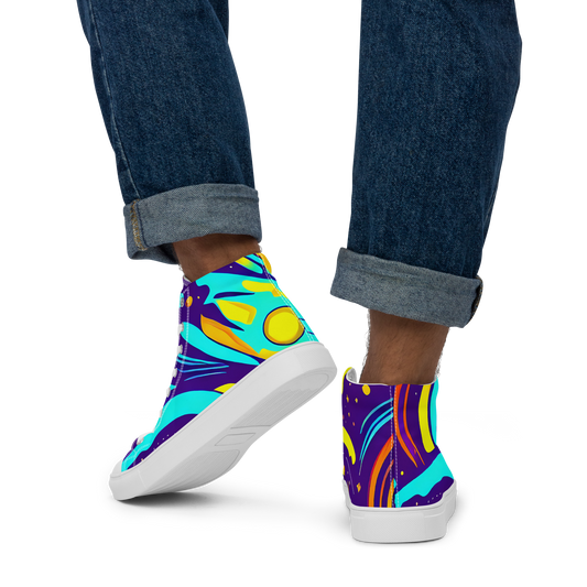 Men's High Top Canvas Shoes - Blasted Bazaar