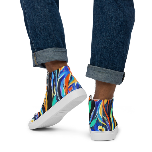 Men's High Top Canvas Shoes - Carr's Whirl