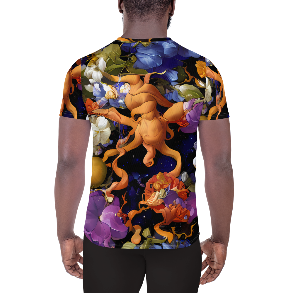 Men's Athletic T-Shirt - Blooming Cosmos