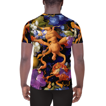 Men's Athletic T-Shirt - Blooming Cosmos