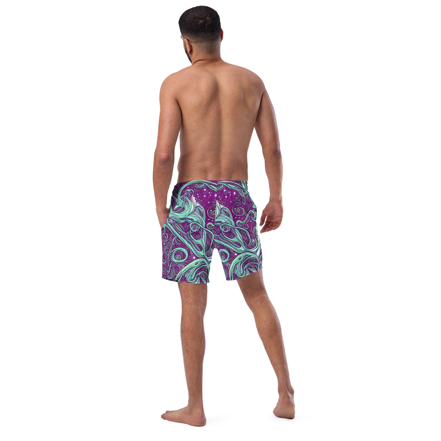 Swim Trunks - Temple Swirls