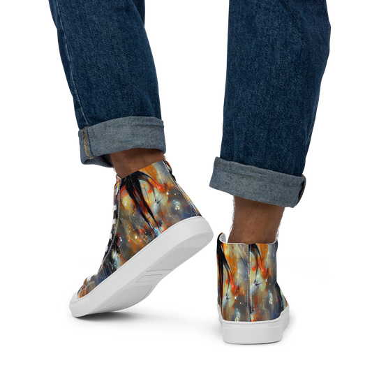 Men's High Top Canvas Shoes - Sidereal Threads