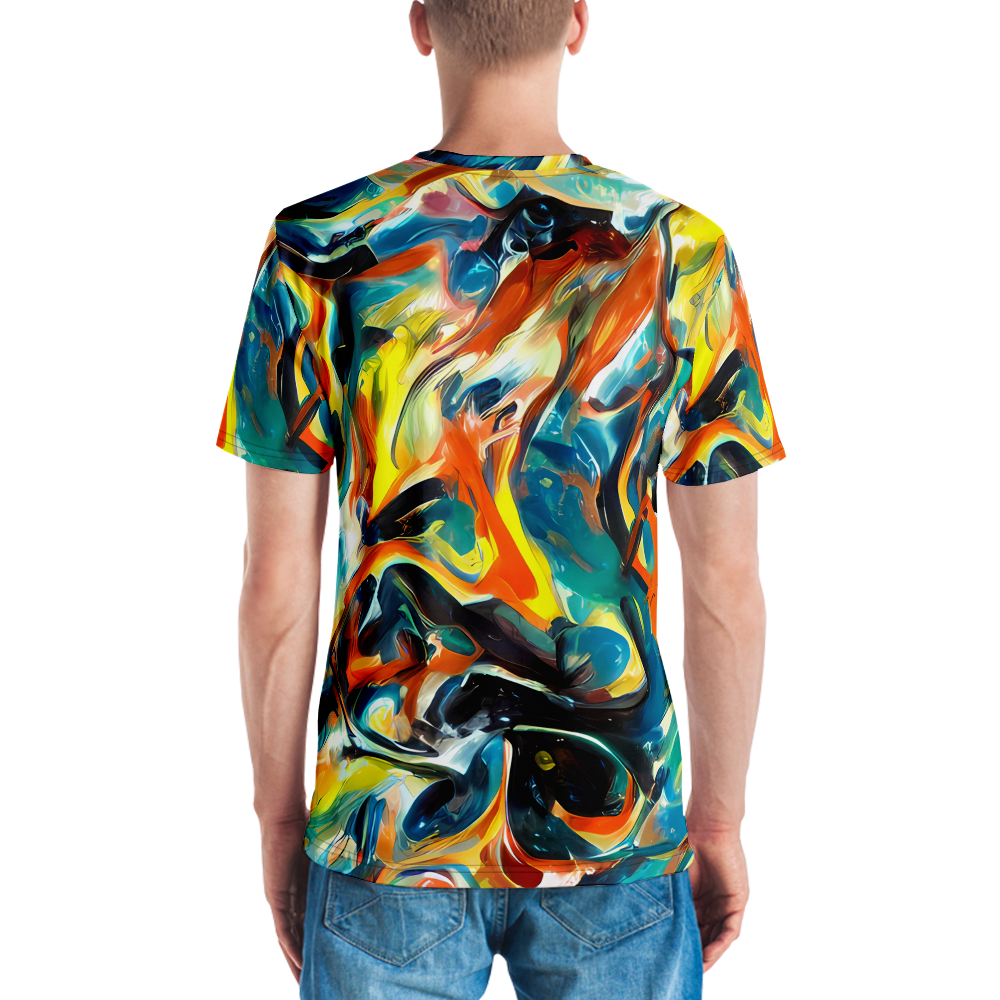 Men's Crew Neck T-Shirt - Chromatic Vortex