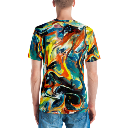 Men's Crew Neck T-Shirt - Chromatic Vortex