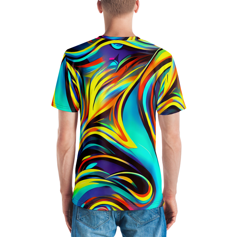 Men's Crew Neck T-Shirt - Cyber Surge