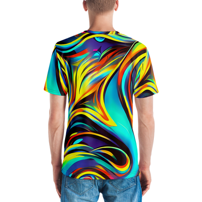 Men's Crew Neck T-Shirt - Cyber Surge