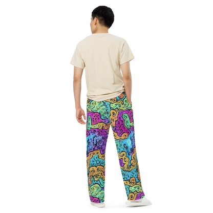 Wide-Leg Pants - Intergalactic Graffiti