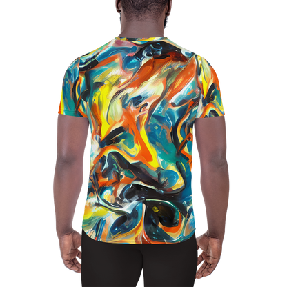 Men's Athletic T-Shirt - Chromatic Vortex