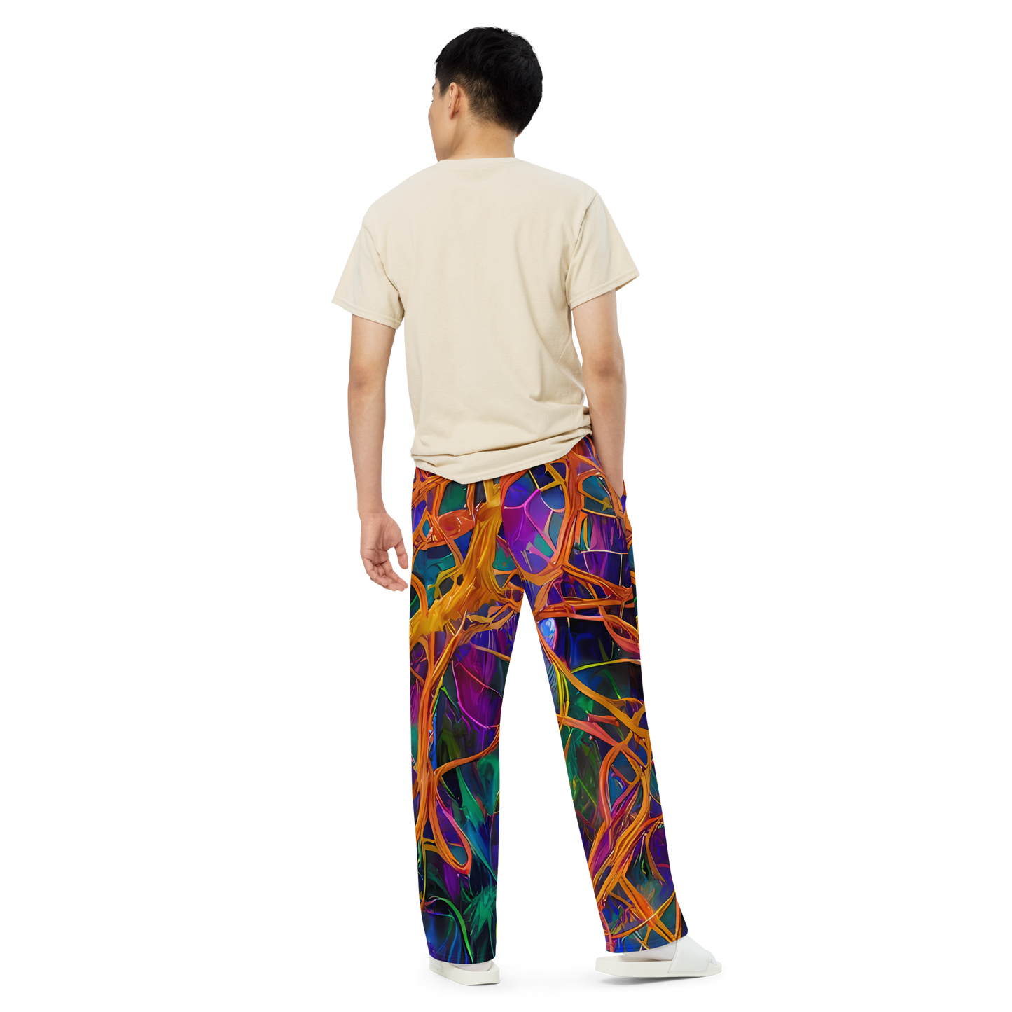 Wide-Leg Pants - Spectral Weave