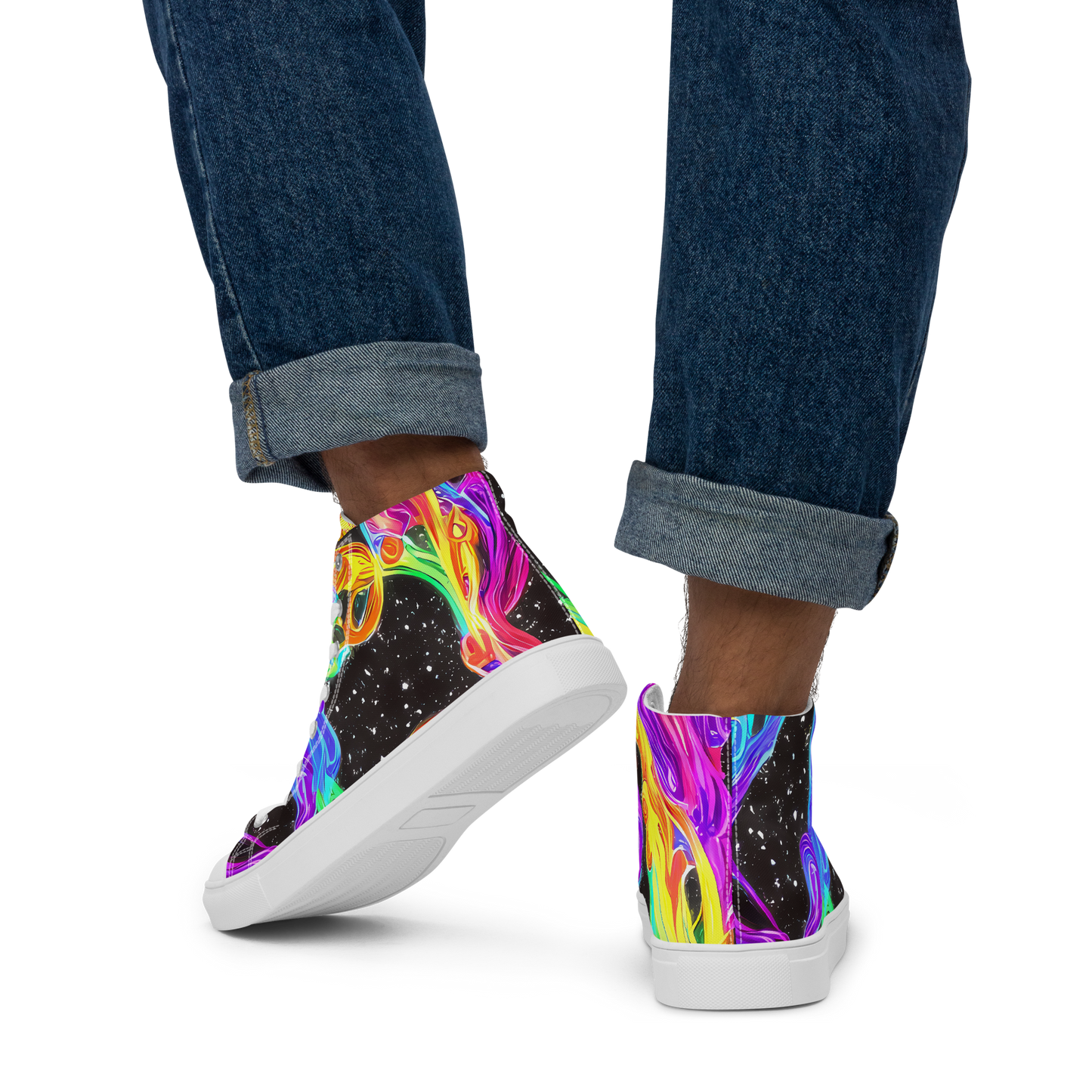 Men's High Top Canvas Shoes - Yuan Whirls