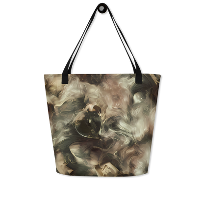 Large Tote Bag w/ Pocket - Ceramic Swirl