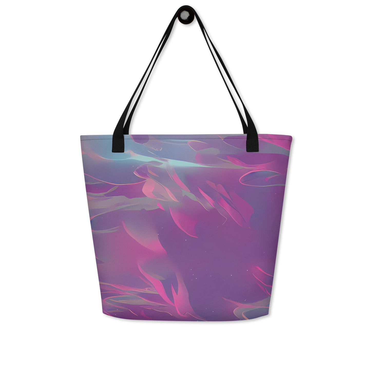 Large Tote Bag w/ Pocket - Dreamscape Swirl