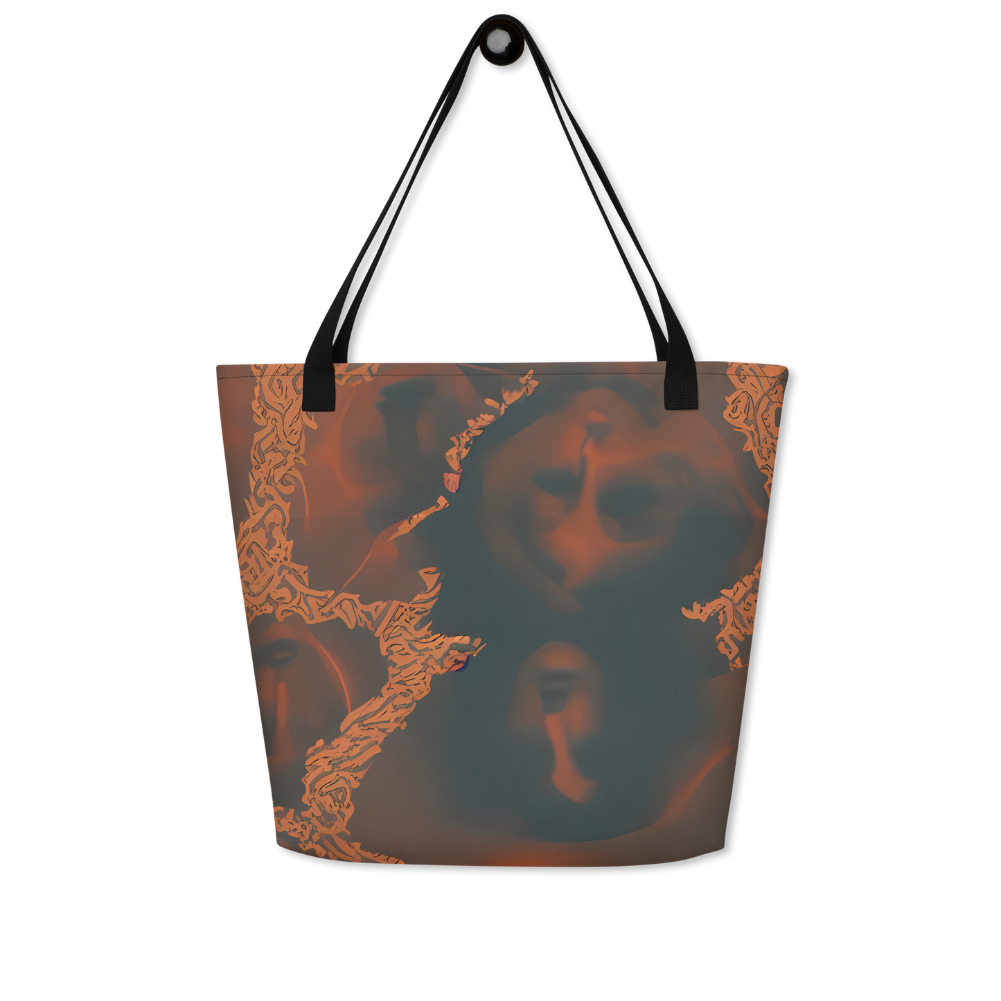 Large Tote Bag w/ Pocket - Chimeric Visage