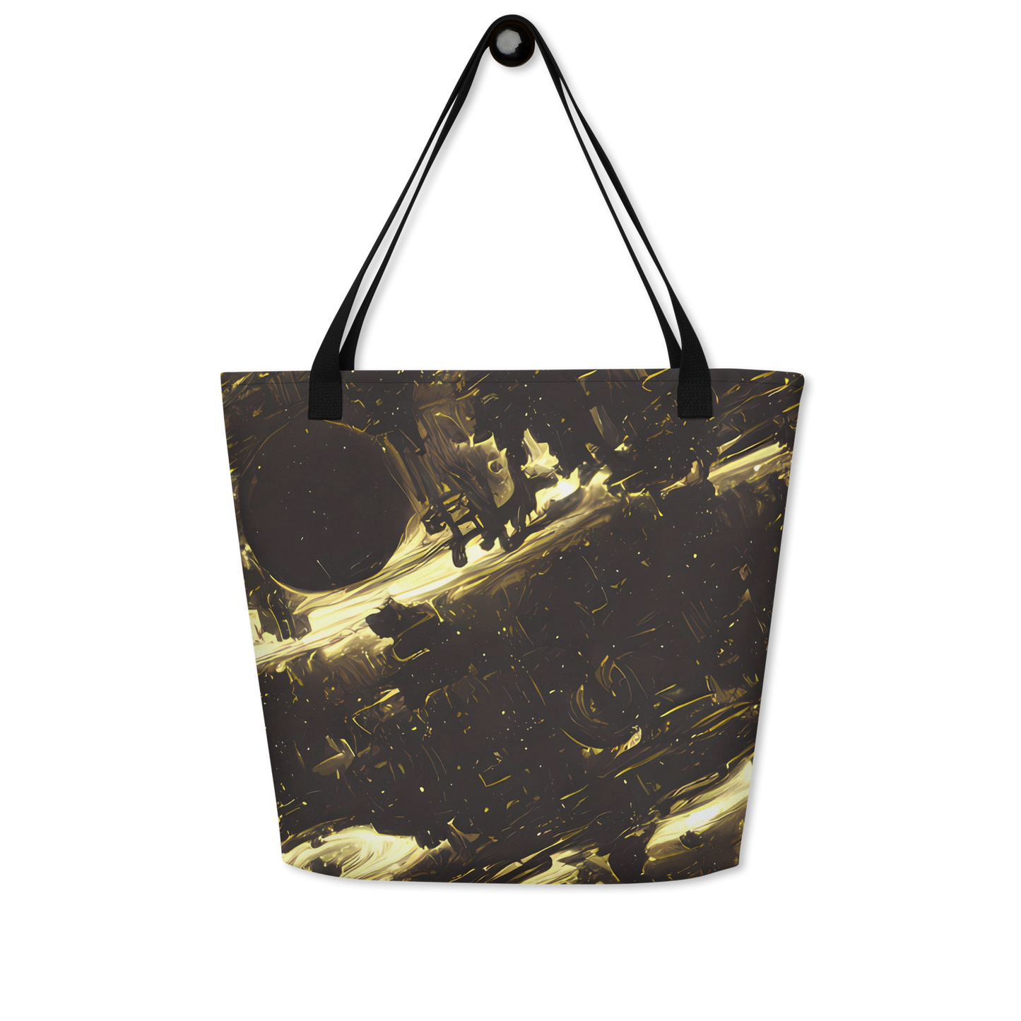 Large Tote Bag w/ Pocket - Oceanic Echo