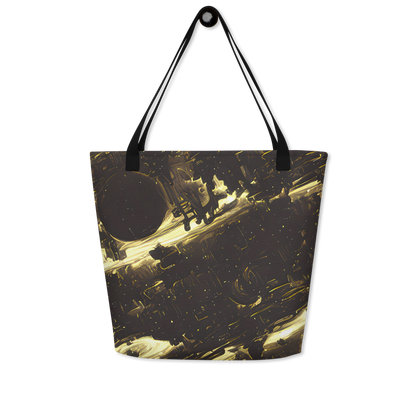 Large Tote Bag w/ Pocket - Oceanic Echo